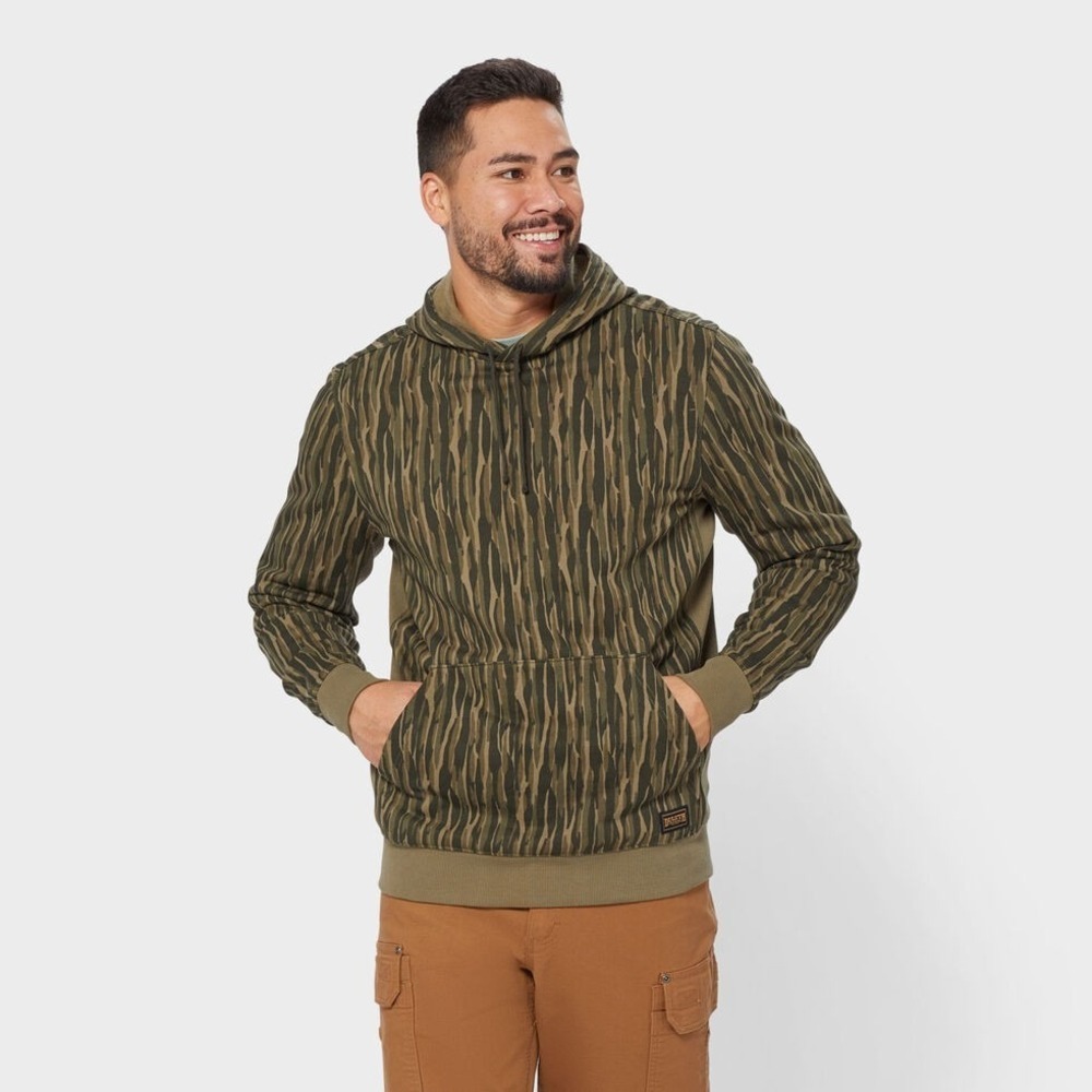 Duluth Trading Co Men's Souped-Up Sweats Hoodie Thatch Green Bark Camo 2XL NWT